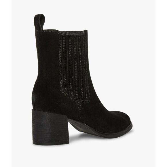 Blondo Sonali Waterproof Suede Ankle Mid Boots | Womens 7, Black NEW - Picture 4 of 6